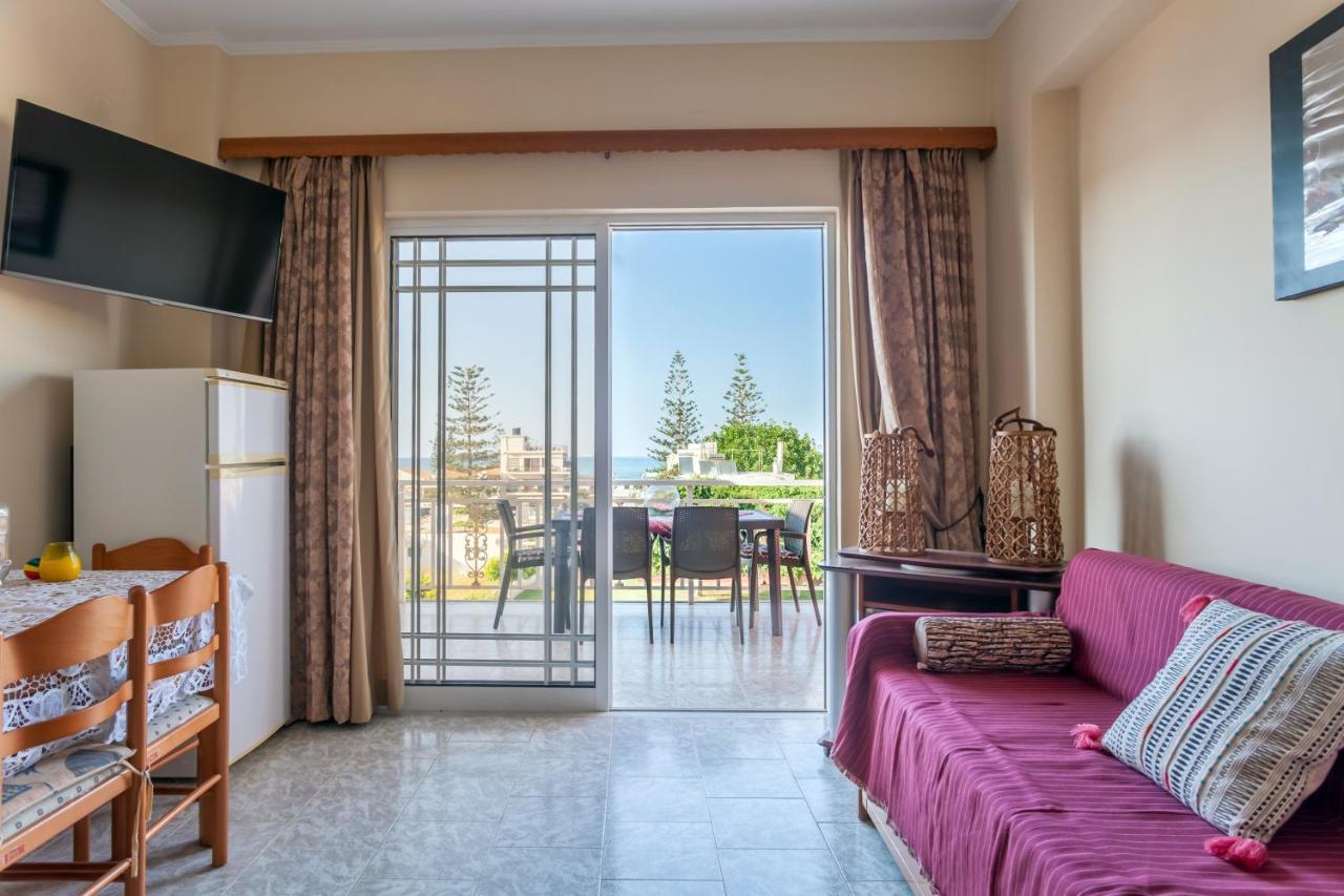 Christine Seaside Apartments In Chania Stalós Exteriör bild